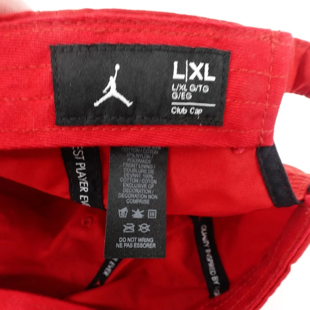 Nike Jordan Jumpman Club Cap Red Adjustable Strapback Hat L/XL New